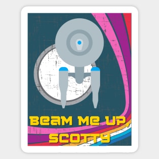 Beam Me Up! Sticker